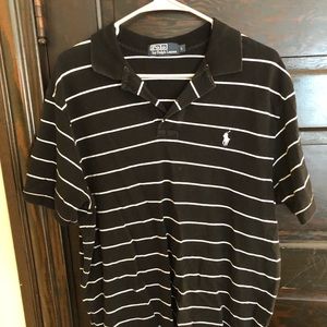 Polo Ralph Lauren Black and White Striped Polo